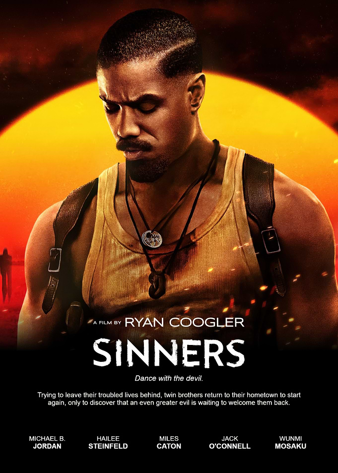 Sinners Movie Poster Featuring Michael B. Jordan