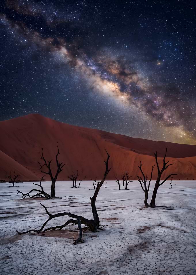 Milky Way Over Deadvlei Desert