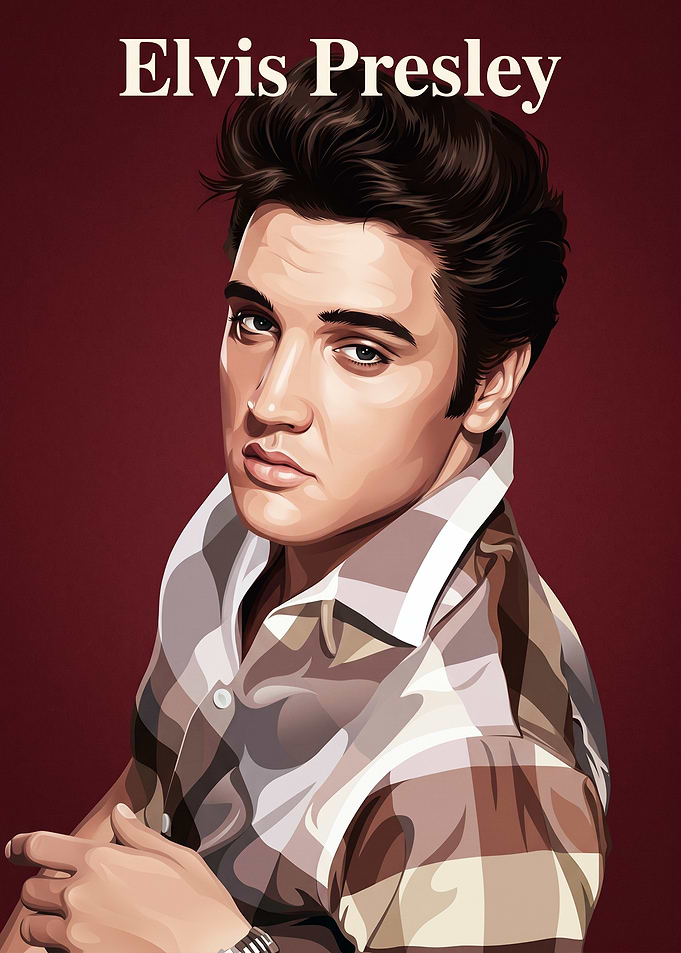 Elvis Presley Digital Portrait