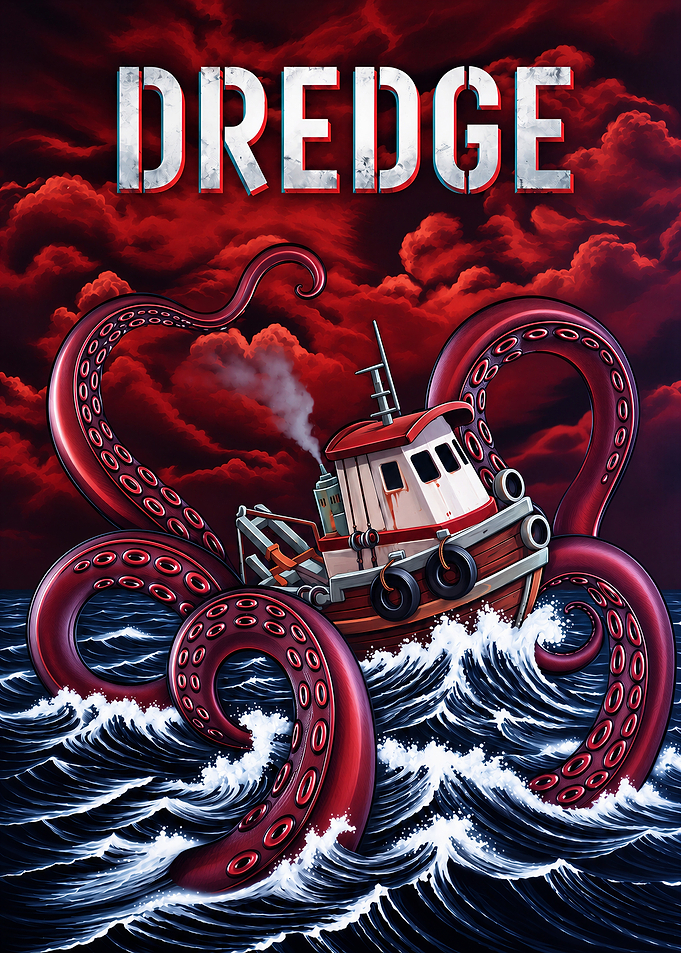 Dredge Game Poster with Kraken