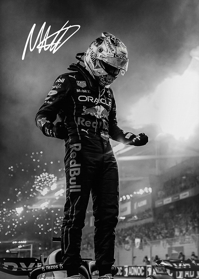 Max Verstappen Victory Portrait