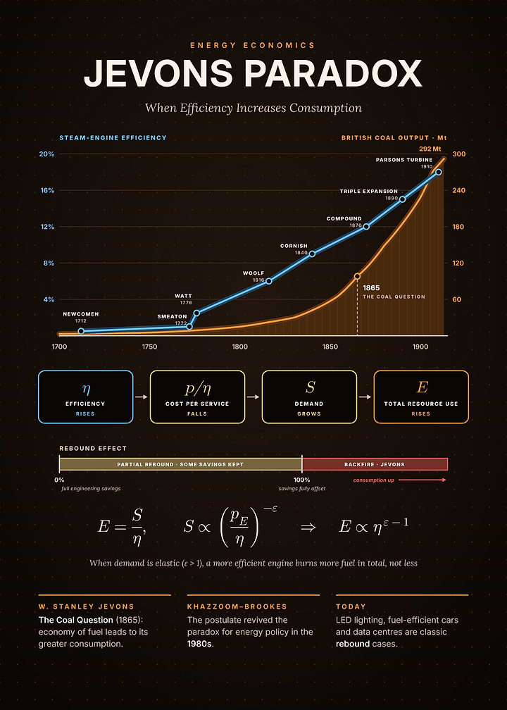Jevons Paradox - Steam, Coal and the Rebound Effect