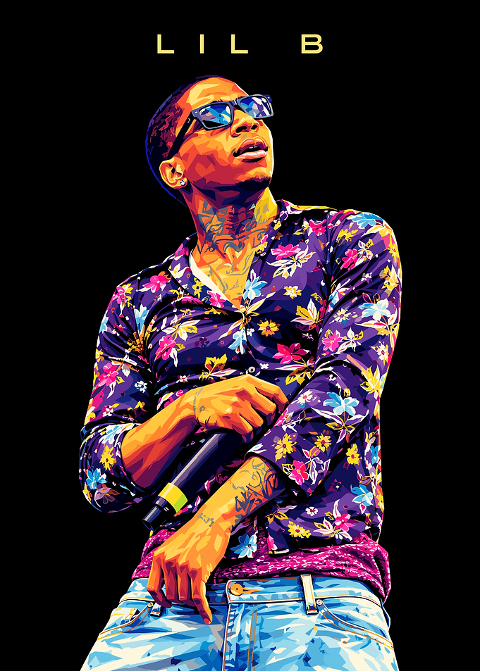 Lil B Pop Art Portrait