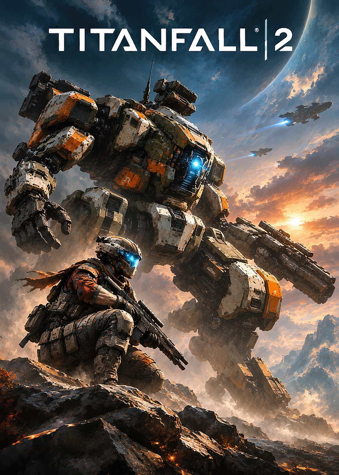 Titanfall 2 Pilot and Titan Poster