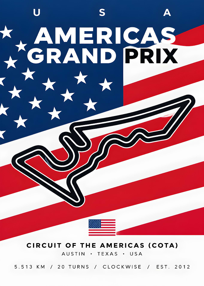 Circuit of the Americas Race Poster