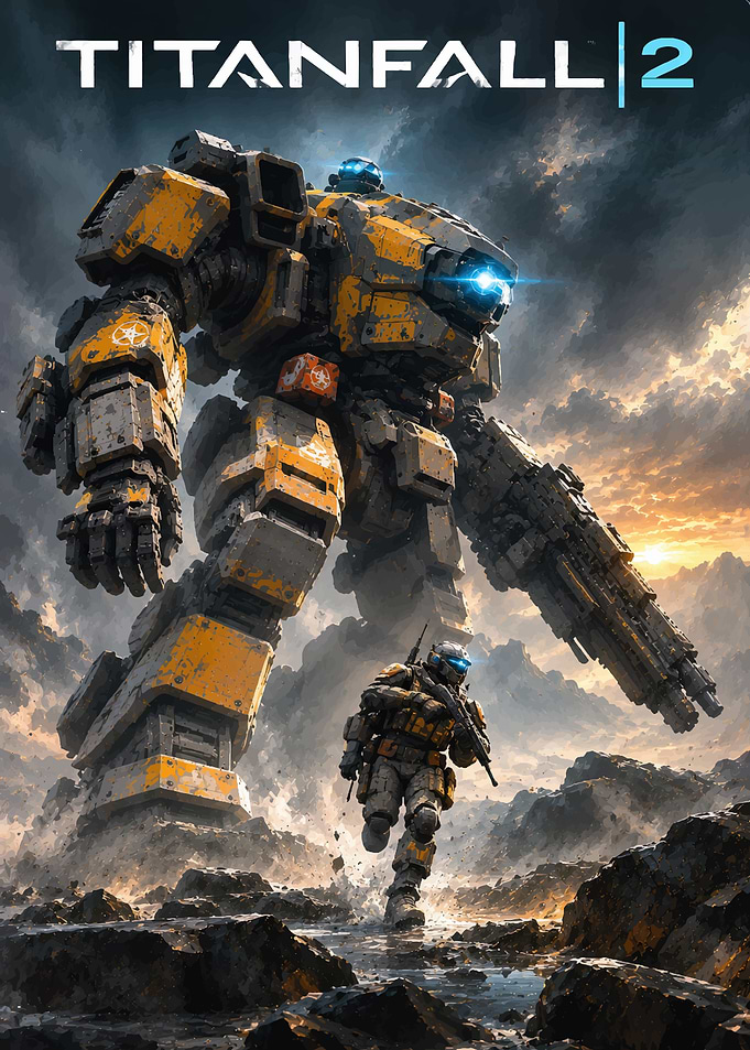Titanfall 2 Pilot and Titan Poster