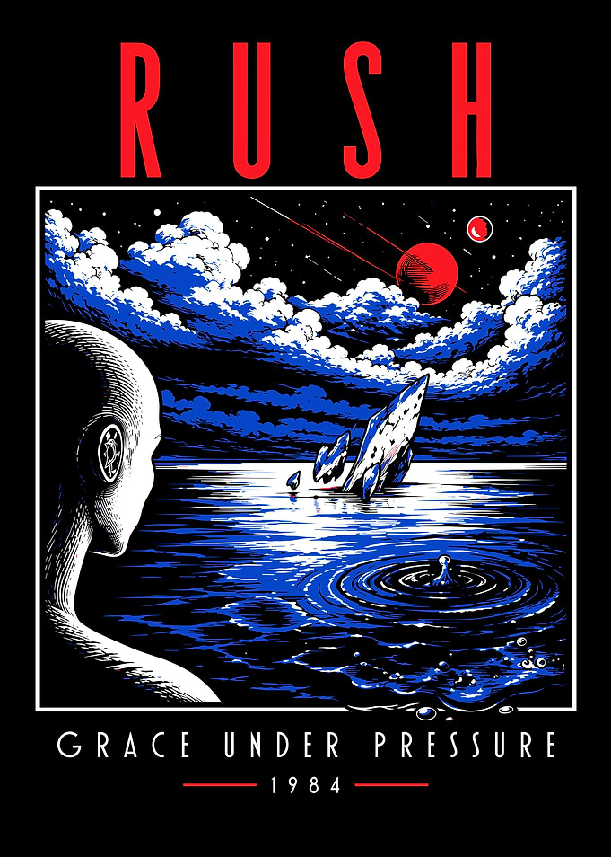 Rush Grace Under Pressure Album Art