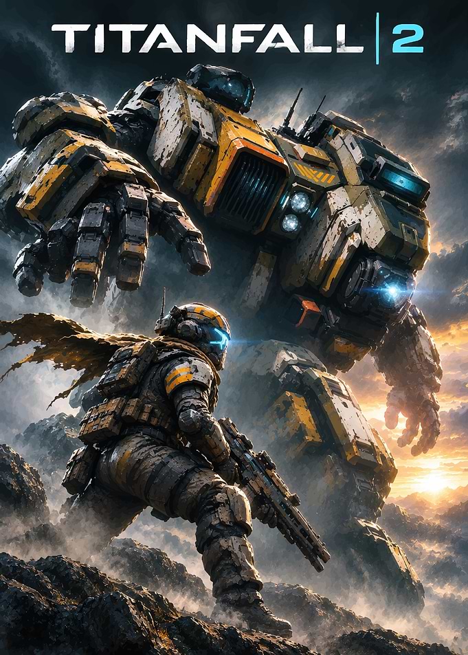 Titanfall 2 Pilot and Titan Poster