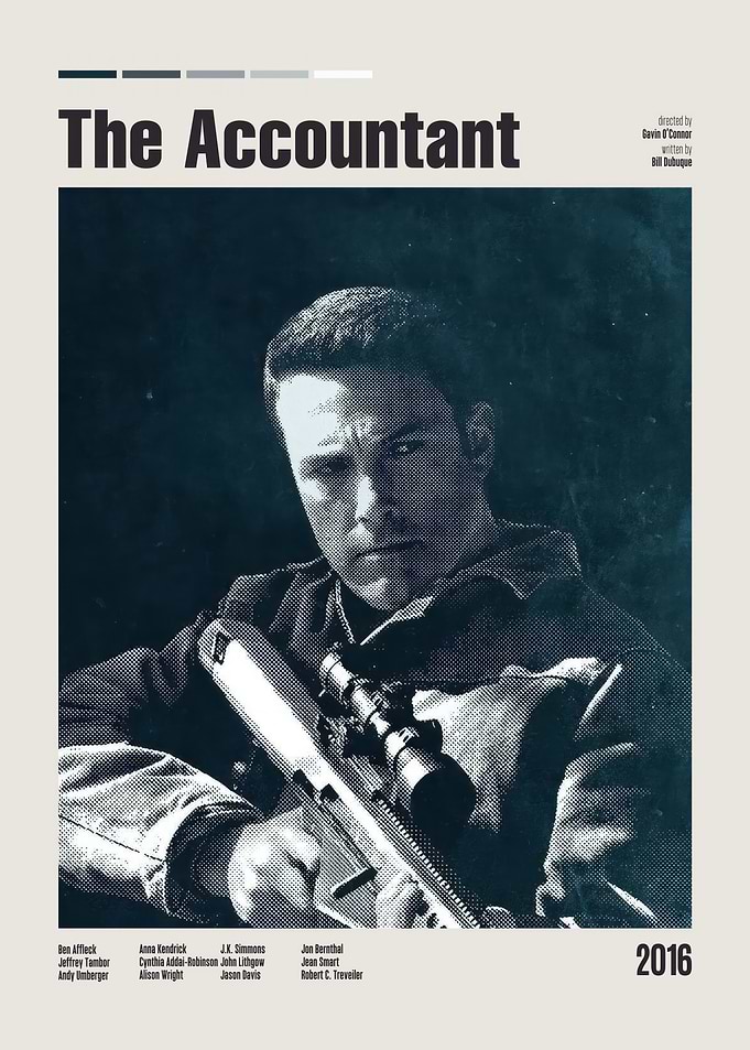 The Accountant Minimalist Movie Poster