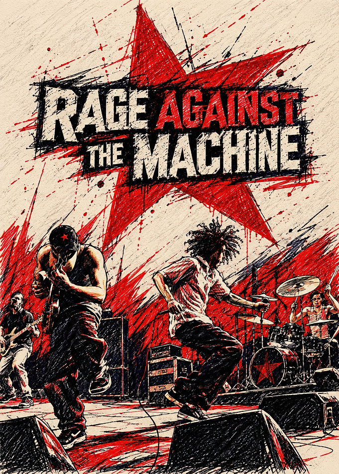 Rage Against the Machine Concert Poster