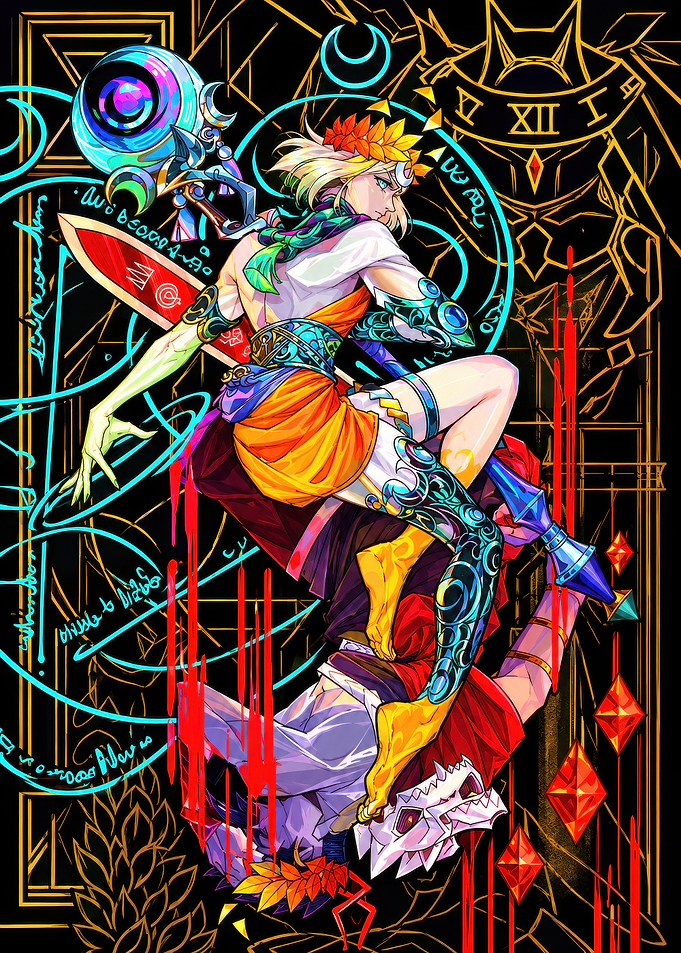 Hades Game Zagreus and Melinoe Illustration