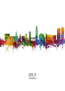 Split Croatia Skyline