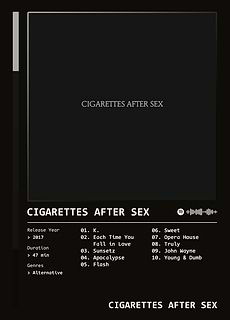 Cigarettes After Sex (2017) Album by Cigarettes After Sex
