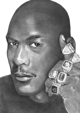 Illustration using graphite pencil