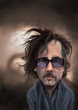 A caricature of the great Tim Burton