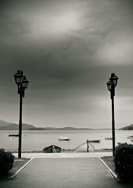 Street lamps on Lake Maggiore, Italy - ©Silvia Ganora - ...
