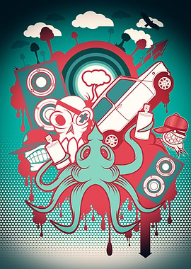 Digital Graffiti Canvas