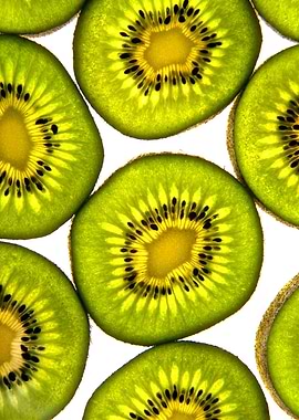 Kiwi Fruit close up shot, vitamin city!