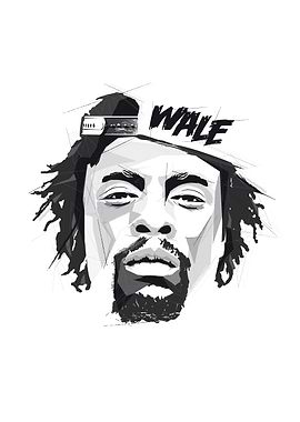 Graphic face of rap celebrities