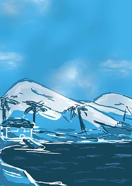 One of our digital paintings. In this work we tried to ...