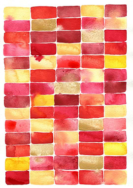 Abstract Geometric Red