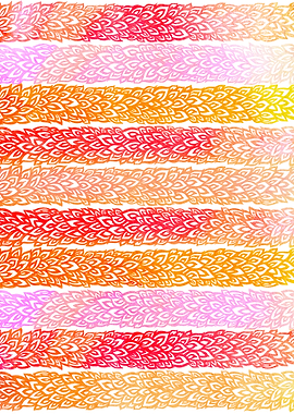 'Leaves From Paradise I' pattern illustration inspired ...