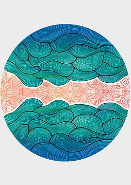 'Ocean Flow' inspired by nature.