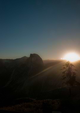 sunrise pic taken at glacier point in yosemite NP