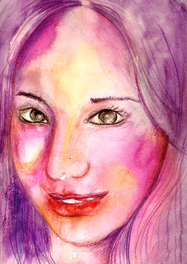 acrilico con lápiz K.A.