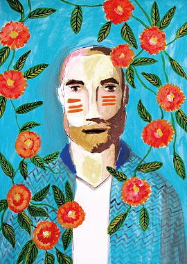 i painted this under the april skies, those days i used ...