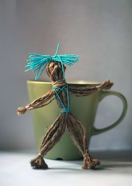 Once there were two puppets. They lived next to a lamp. ...