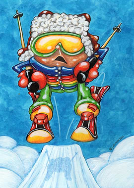 Flying through the air!