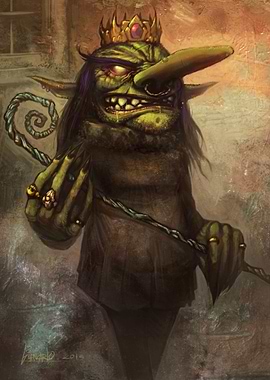 'The Duke OF Snottingham'- On a throne of slime and bub ...