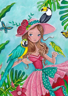 Acrylic paint on paper, original artwork 30x30cm