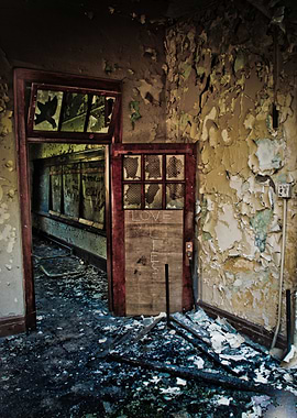 This image was taken at an abandoned POW camp in Bowman ...