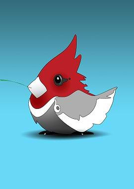 This is the story of a bird who once ate grass.