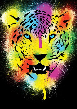 PoP Tiger with paint splatters and drips - I have lots ...