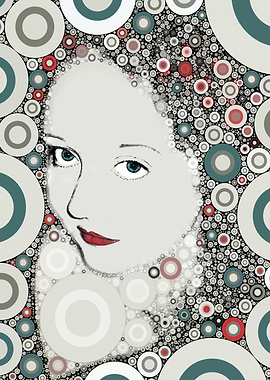 Lips Of Red A self portrait.