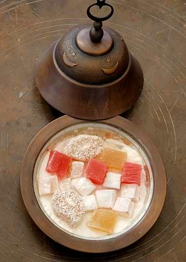 A bowl of Turkish Delight. ( Loukoum ) Istanbul, Turkey ...