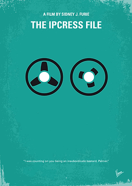 No092 My The Ipcress File minimal movie poster In Lond ...