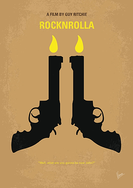 No071 My Rocknrolla minimal movie poster In London, a ...