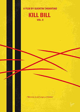 No049 My Kill Bill - part 2 minimal movie poster The B ...