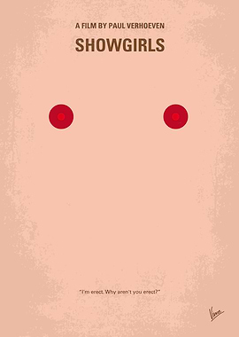 No076 My showgirls minimal movie poster A young drifte ...