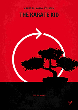 No125 My KARATE KID minimal movie poster A handyman/ma ...