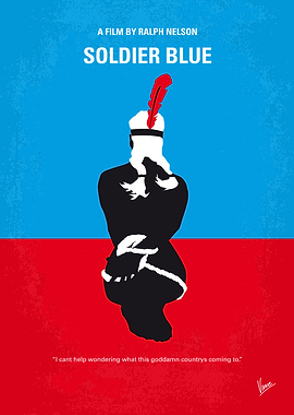 No136 My SOLDIER BLUE minimal movie poster After a cav ...
