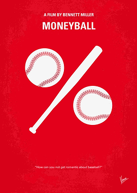 No191 My Moneyball minimal movie poster Oakland A's ge ...