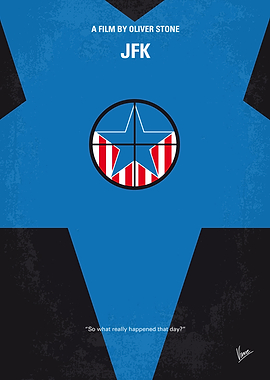 No111 My JFK minimal movie poster A New Orleans DA dis ...