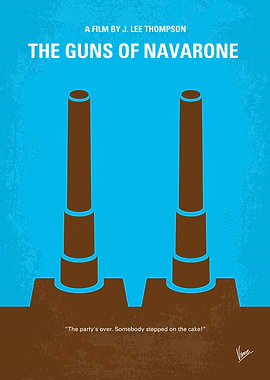 No168 My The Guns of Navarone minimal movie poster A B ...