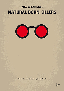 No139 My Natural Born Killers minimal movie poster Two ...