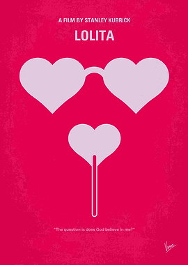 No109 My Lolita minimal movie poster A middle-aged col ...